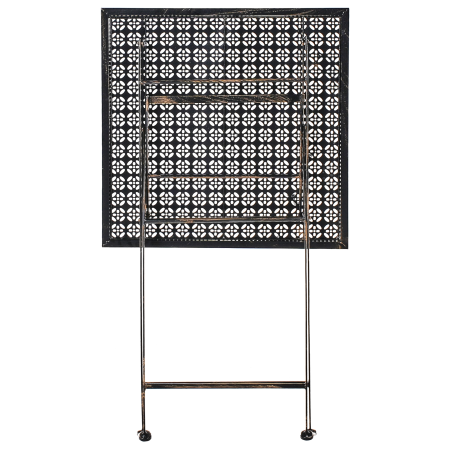 Mini bar pentru grădină BORMIO 60 cm 60 cm Metal Negru [4]
