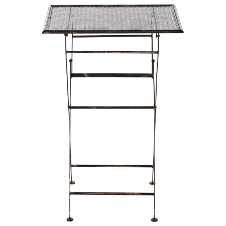 Mini bar pentru grădină BORMIO 60 cm 60 cm Metal Negru [3]