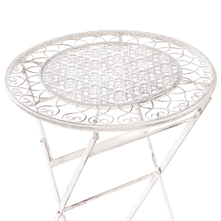 Mini bar pentru grădină TRIESTE 60 cm 60 cm Metal Bej deschis [5]