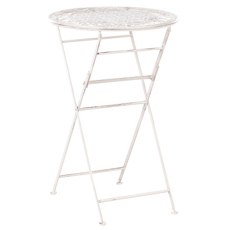 Mini bar pentru grădină TRIESTE 60 cm 60 cm Metal Bej deschis [1]