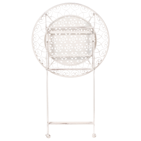 Mini bar pentru grădină TRIESTE 60 cm 60 cm Metal Bej deschis [4]