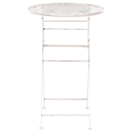 Mini bar pentru grădină TRIESTE 60 cm 60 cm Metal Bej deschis [3]