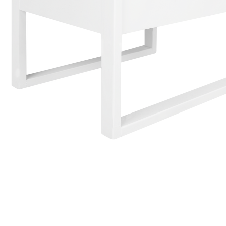 GIULIA 1-Drawer Bedside Table Pine Wood White [8]