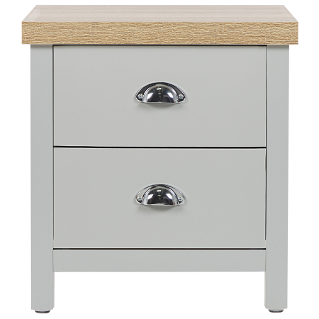 Noptieră cu 2 sertare CLIO Gri deschis [6]