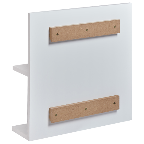 Oglindă de perete cu raft PELOTAS 45 cm 45 cm Alb [4]