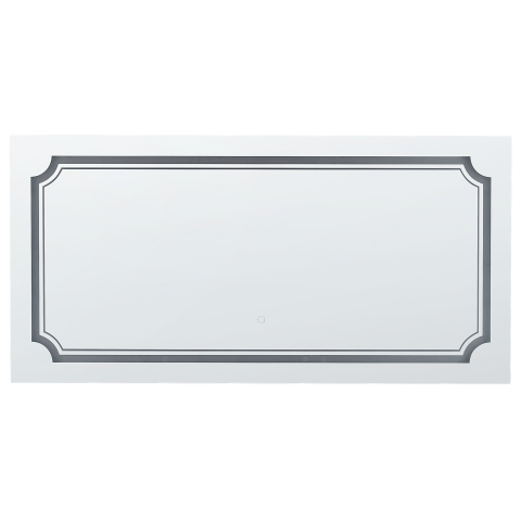 LED bathroom mirror ARROMACHNES 120 cm 60 cm Silver [1]