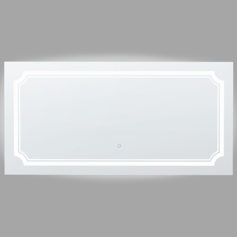 LED bathroom mirror ARROMACHNES 120 cm 60 cm Silver [3]