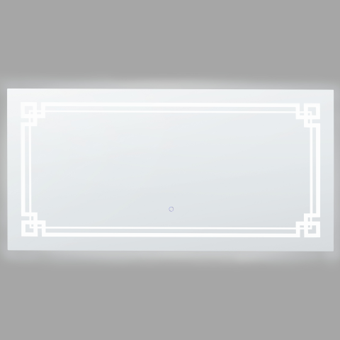 LED bathroom mirror AVRANCHES 120 cm 60 cm Silver [3]