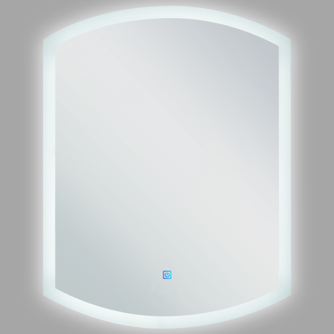 LED bathroom mirror BEZIERS 60 cm 78 cm Silver [3]