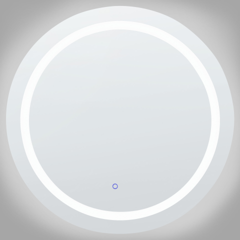 COURSEULLES LED bathroom mirror 79 cm 79 cm Silver [3]