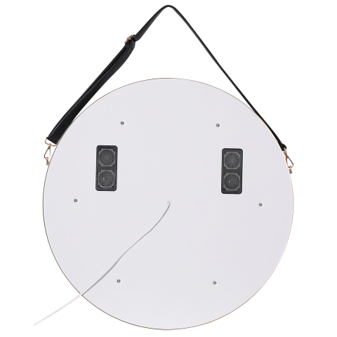 LED bathroom mirror DAROIS 60 cm 60 cm With integrated Bluetooth speaker Gold [3]