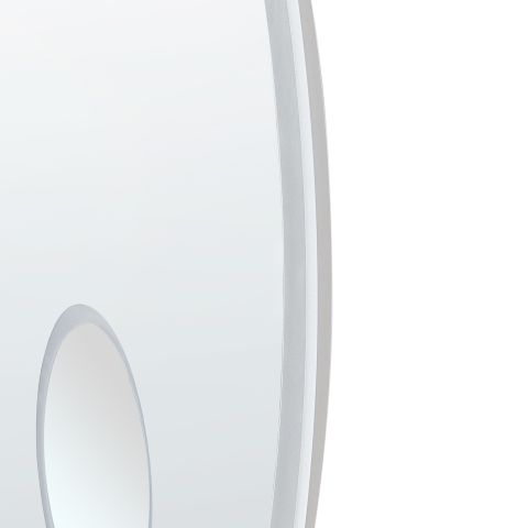 FIXIN LED bathroom mirror 80 cm 80 cm With integrated Bluetooth speaker Silver [4]