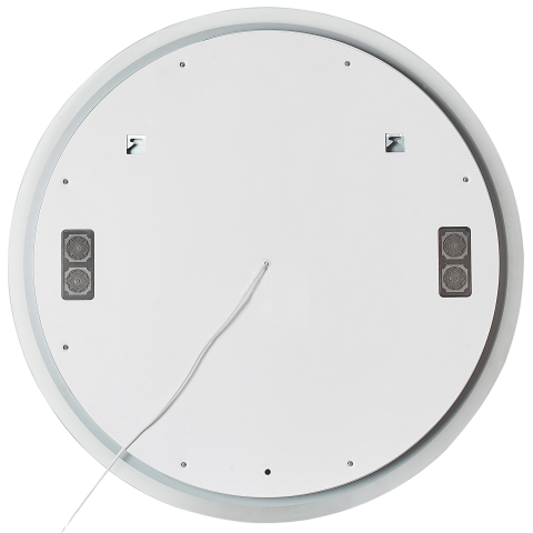 FIXIN LED bathroom mirror 80 cm 80 cm With integrated Bluetooth speaker Silver [3]