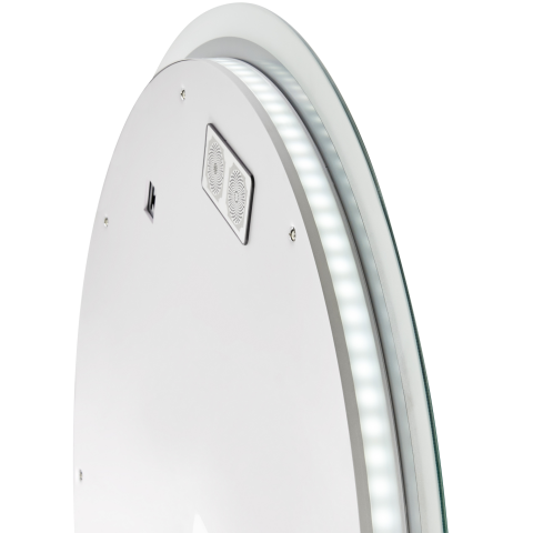 FIXIN LED bathroom mirror 80 cm 80 cm With integrated Bluetooth speaker Silver [6]