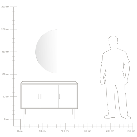 Oglindă LED pentru baie LOUE 50 cm 100 cm Argintiu [7]