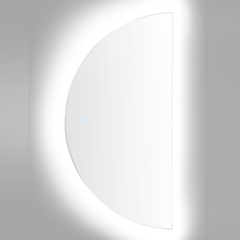 Oglindă LED pentru baie LOUE 50 cm 100 cm Argintiu [3]