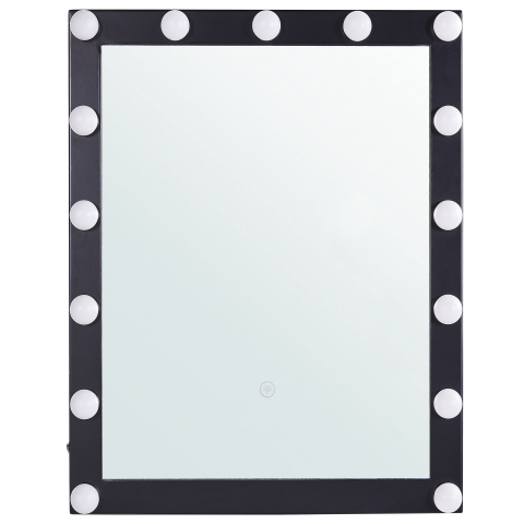 ODENAS LED bathroom mirror 50 cm 60 cm Black [1]