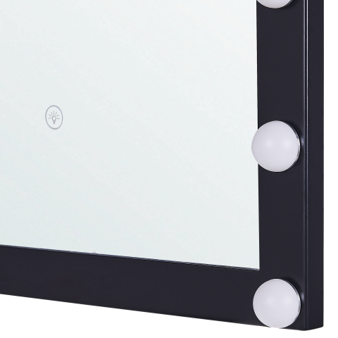 ODENAS LED bathroom mirror 50 cm 60 cm Black [5]