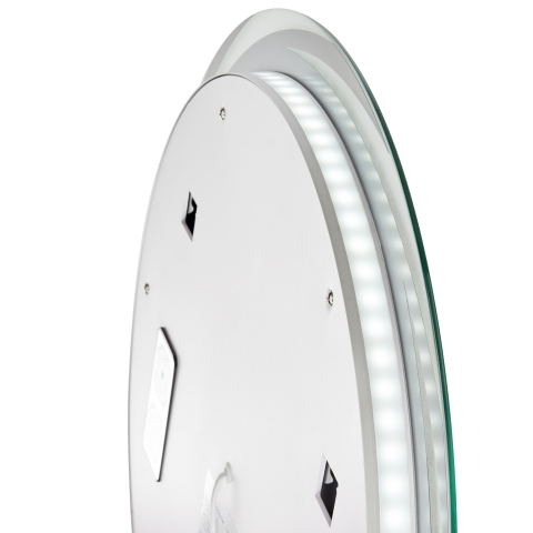 Oglindă LED pentru baie TANAY 60 cm 60 cm Cu difuzor Bluetooth integrat Argintiu [6]