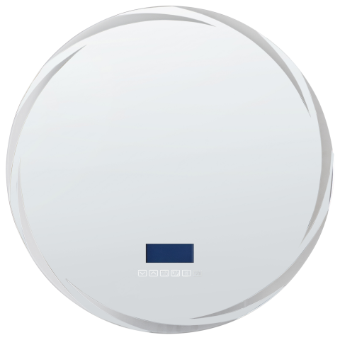 Oglindă LED pentru baie TANAY 60 cm 60 cm Cu difuzor Bluetooth integrat Argintiu [1]