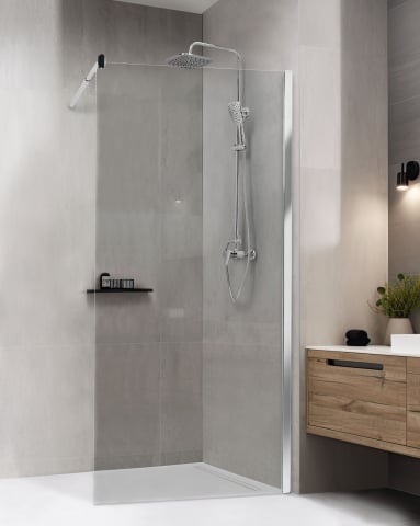 Paravan de duș - Shower enclosure AHAUS 100 x 190 cm Silver