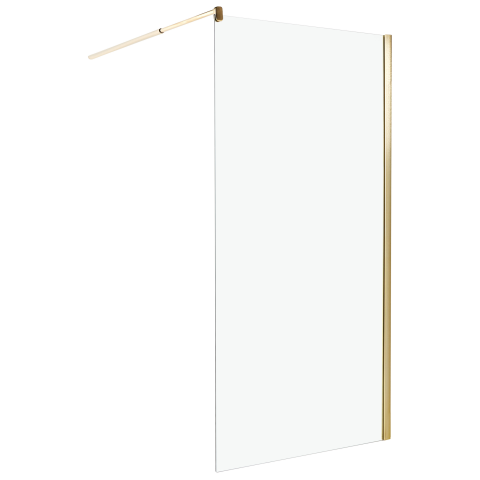 AHAUS shower screen 100 x 190 cm Gold [1]