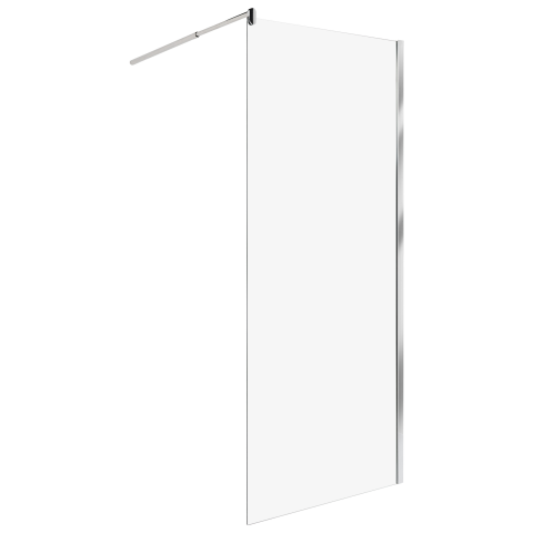 AHAUS shower screen 80 x 190 cm Silver [1]