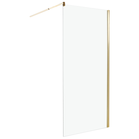 AHAUS shower screen 90 x 190 cm Gold [1]