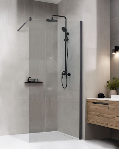 Cabine de dus - Shower enclosure AHAUS 90 x 190 cm Black
