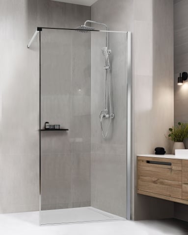 Paravan de duș - WASPAM shower screen 100 x 190 cm Silver