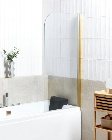 Cabine de dus - Shower wall LAPAN 140 x 70 cm Gold