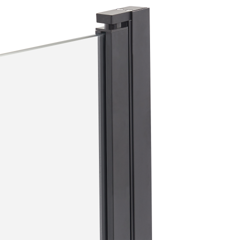 Shower wall LAPAN 140 x 70 cm Black [3]