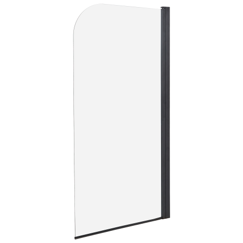 Perete de duș LAPAN 140 x 80 cm Negru [1]