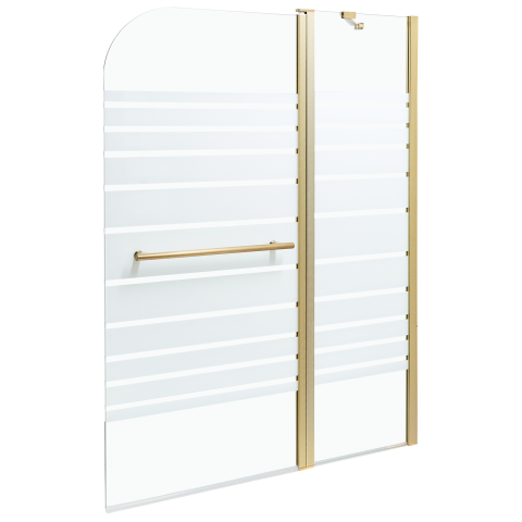 Perete de duș TUAPI 140 x 120 cm Auriu [1]