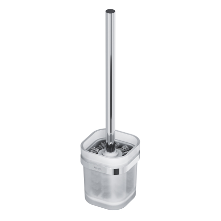 Accesorii - Perie WC AM.PM Func A8F33300, suspendat, metal + sticla mata, finisaj cromat