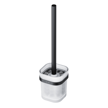 Accesorii - Perie WC AM.PM Func A8F33322, suspendat, metal + sticla mata, finisaj negru mat