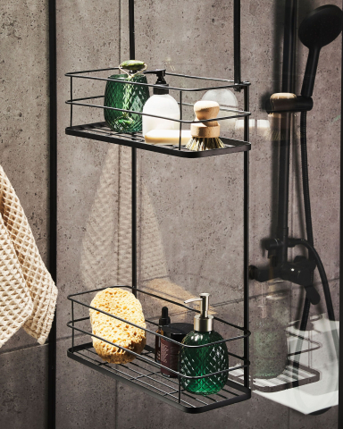 Etajeră pentru baie - TAYASU hanging shelf Metal Black