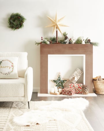 Electric fireplaces and decorative frames - Fireplace frame BOYANUP Light brown