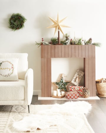 Electric fireplaces and decorative frames - Fireplace frame BUNBURY Light brown