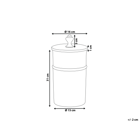 ALMAY storage container Metal Gold [2]