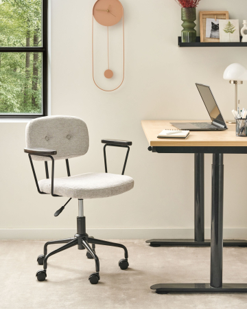 Scaun de birou - ALGERITA office chair Light grey