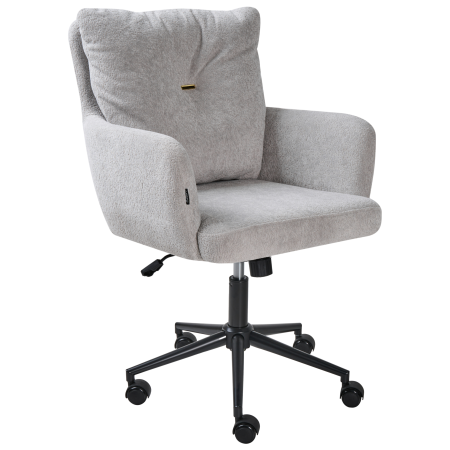 Office chair ALPINE Faux Fur Grey [3]