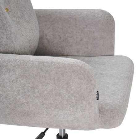Office chair ALPINE Faux Fur Grey [6]