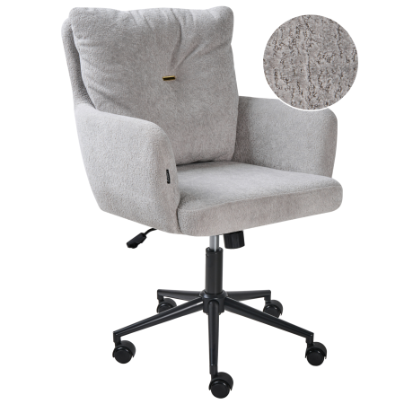 Office chair ALPINE Faux Fur Grey [1]