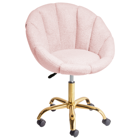 ANNABELLE Office Chair Boucle Pastel Pink [3]