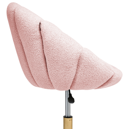 ANNABELLE Office Chair Boucle Pastel Pink [5]