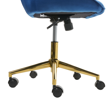 Scaun de birou BARDSDALE Catifea Bleumarin [9]