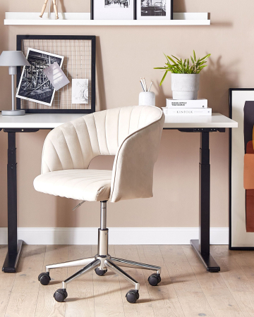 Scaun de birou - Office chair KATONAH Velvet Light Beige
