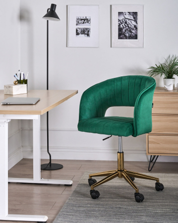 Armchairs - Office Chair KATONAH Velvet Green