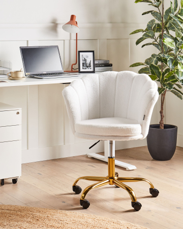 Scaun de birou - Office chair MONTICELLO Boucle White